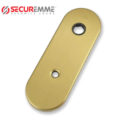 SECUREMME 0785-AB, szyld na wkładkę z pokrętłem UNI (85 mm), stary mosiądz