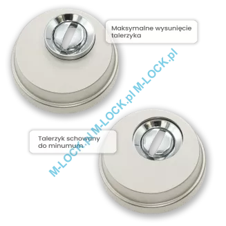 ROMUS-R4-REG-CS, rozeta antywłamaniowa (regulowana) - 2