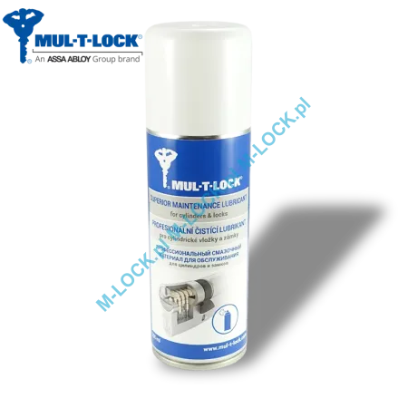 MUL-T-LOCK SPRAY, profesjonalny preparat do konserwacji zamków i cylindrów (200 ml)