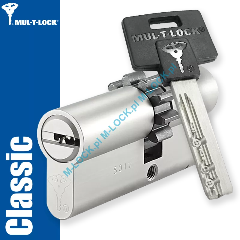 MUL-T-LOCK Classic 31/40ZN (71 mm), wkładka patentowa (wzmocniona)