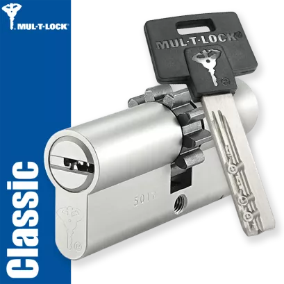 MUL-T-LOCK Classic 31/40ZN (71 mm), wkładka patentowa (wzmocniona)