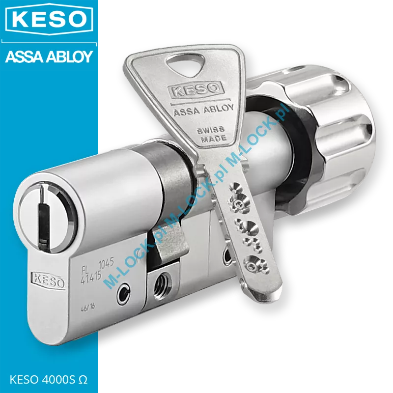 KESO 4000S Omega A.505 30/40G1NN (70 mm), wkładka patentowa z gałką