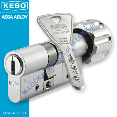KESO 4000S Omega A.505 30/40G1NN (70 mm), wkładka patentowa z gałką