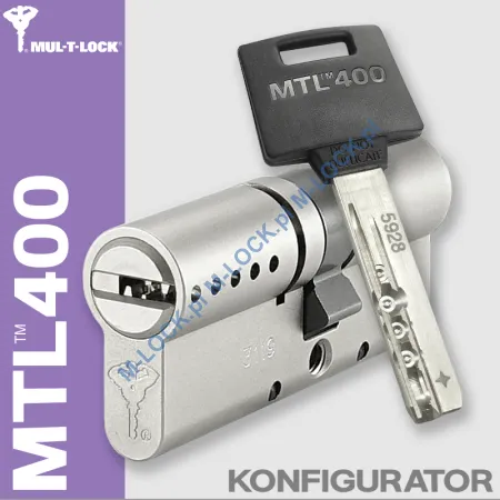 MUL-T-LOCK MTL 400 / Classic PRO, wkładka patentowa (konfigurator)