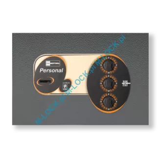 MOTTURA 11.2330 PERSONAL sejf ścienny z zamkiem kluczowym i mechanizmem szyfrowym (38 l) - 3