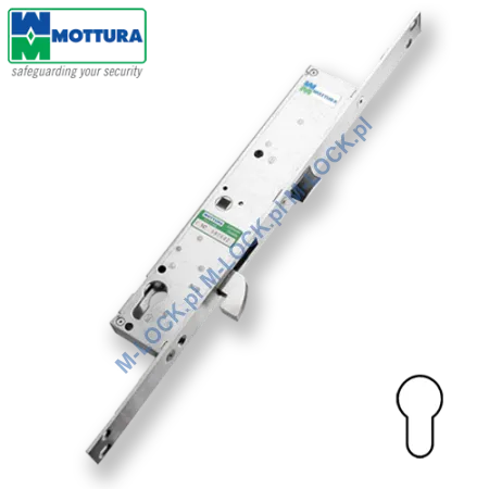 MOTTURA 47.210 zamek profilowy, klamkowy z ryglem semaforowym (hak)