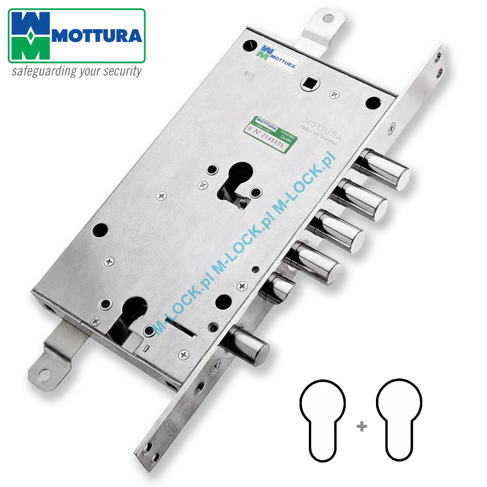 MOTTURA 85.795 zamek centralny-rozporowy, dwukluczowy (zależny)