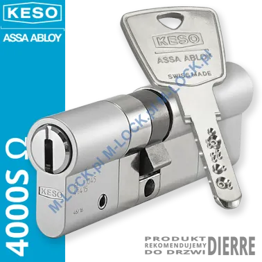 KESO 4000S Omega 40/50NN (90 mm), wkładka patentowa do drzwi Dierre