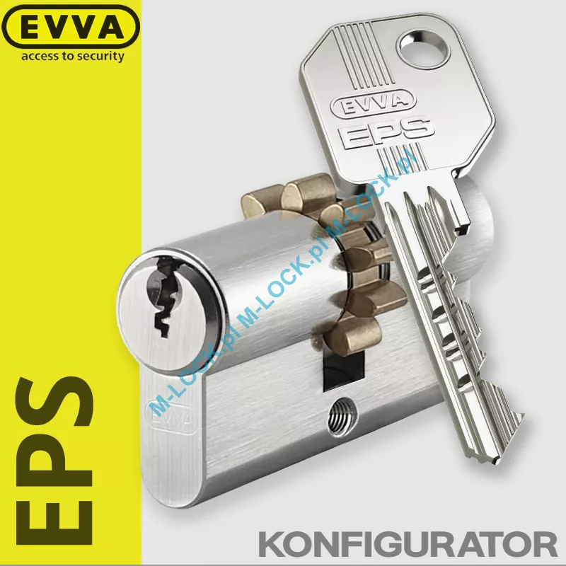 EVVA EPS BLOK - wkładka patentowa z zębatką (konfigurator)