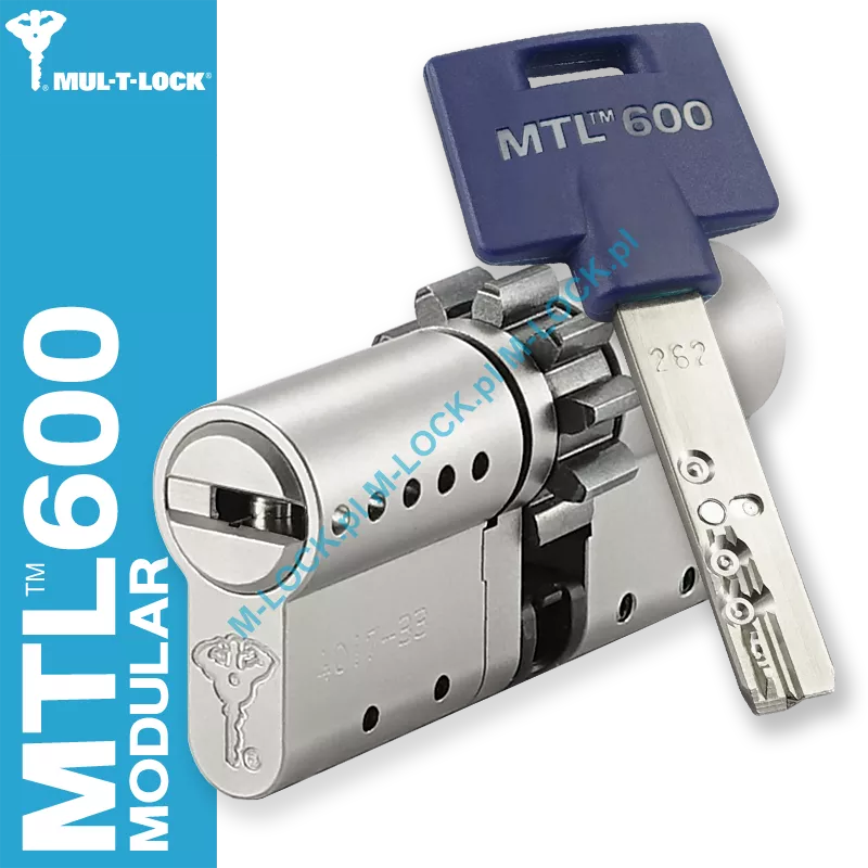 MUL-T-LOCK MTL 600 Modular / Interactive+ 31/40ZN (71 mm), wkładka patentowa do drzwi WITEX Super-Lock