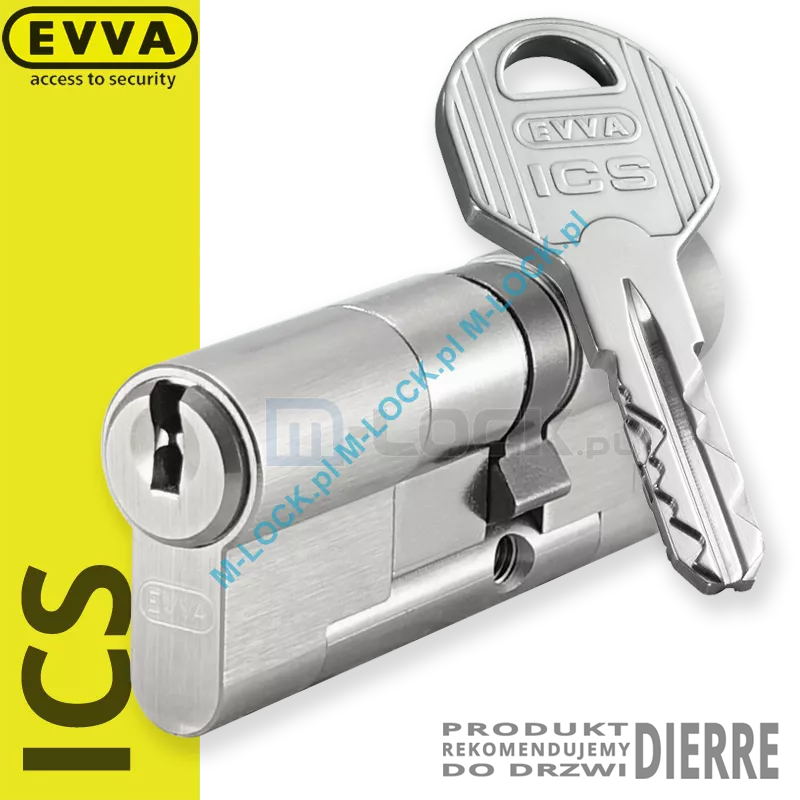 EVVA ICS 31/46NN (77 mm), wkładka patentowa do drzwi Dierre