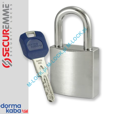 SECUREMME 7550XCS / DormaKaba PENTA, kłódka hartowana