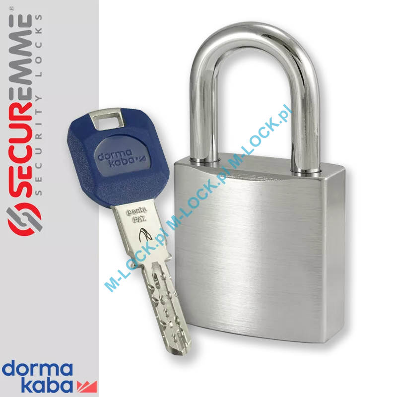 SECUREMME 7550XCS / DormaKaba PENTA, kłódka hartowana