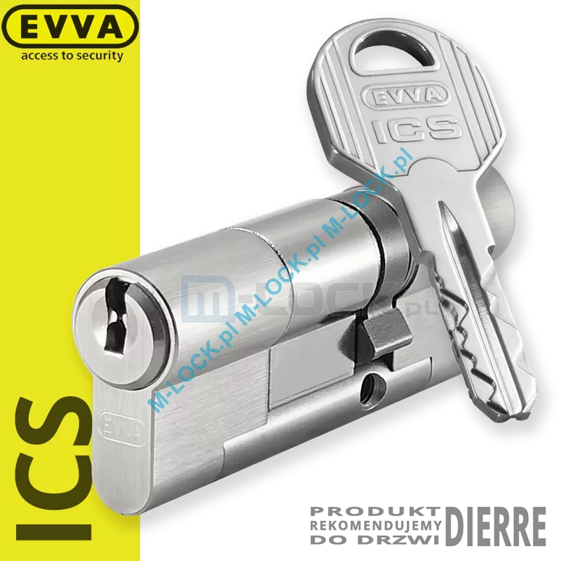 EVVA ICS 31/51NN (82 mm), wkładka patentowa do drzwi Dierre