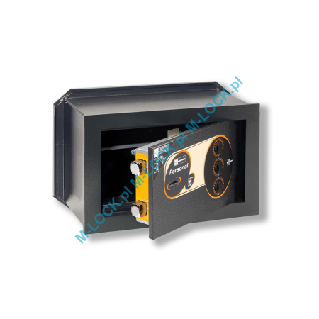 MOTTURA 11.2125 PERSONAL sejf ścienny z zamkiem kluczowym i mechanizmem szyfrowym (14 l)
