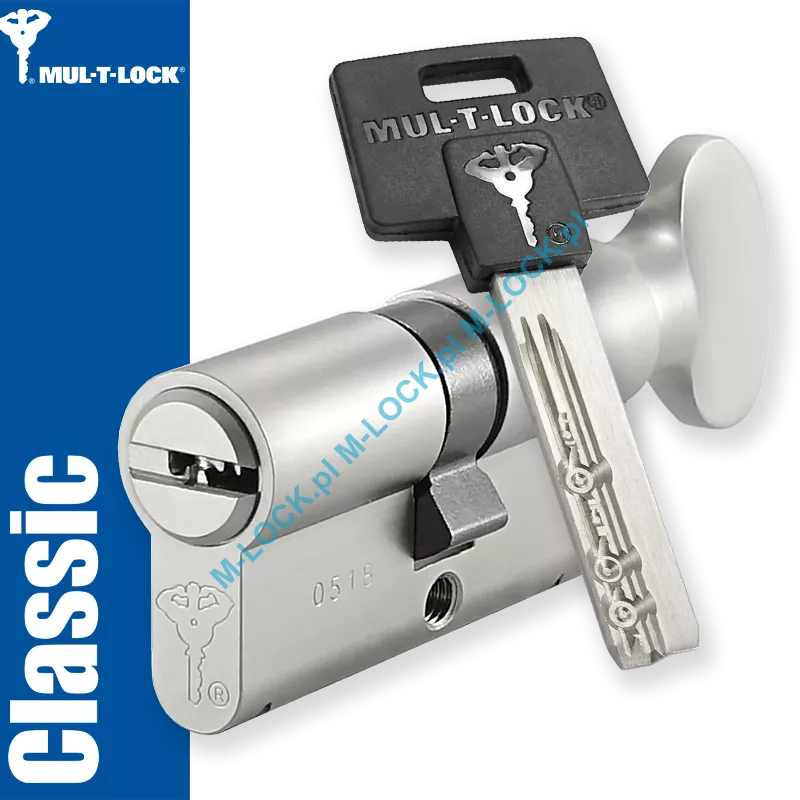 MUL-T-LOCK Classic 31/31G1NN (62 mm), wkładka patentowa z pokrętłem