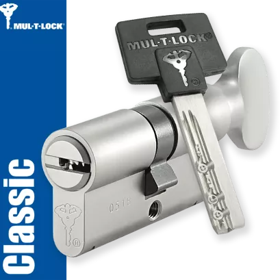 MUL-T-LOCK Classic 31/31G1NN (62 mm), wkładka patentowa z pokrętłem