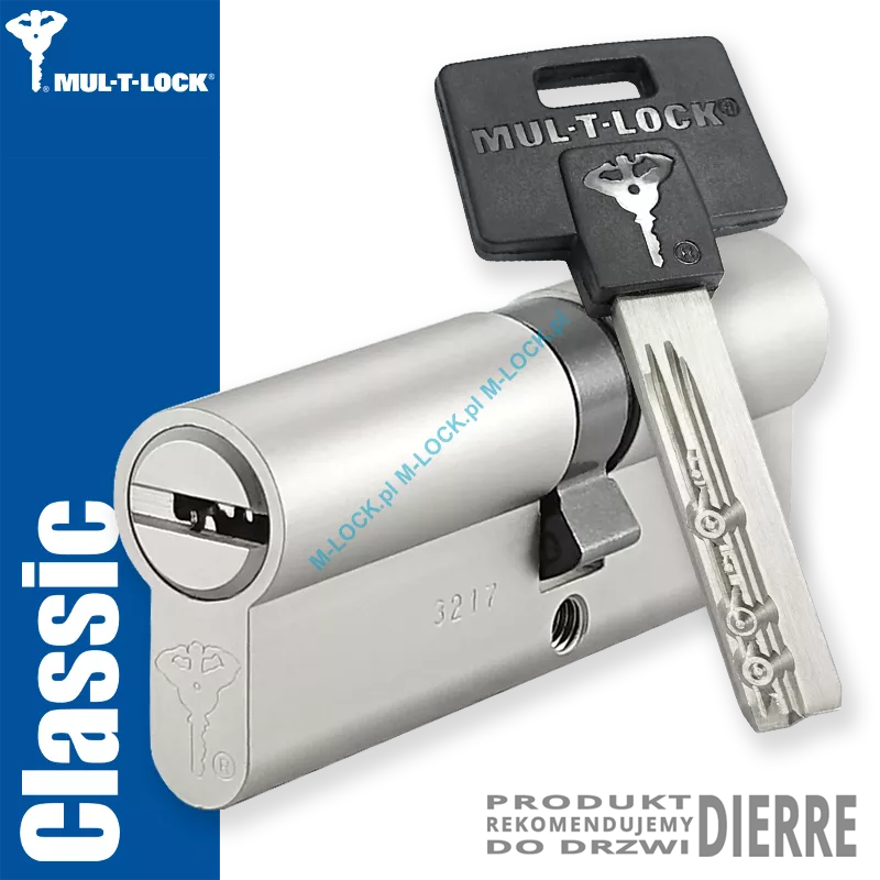 MUL-T-LOCK Classic 35/45NN (80 mm), wkładka patentowa do drzwi Dierre