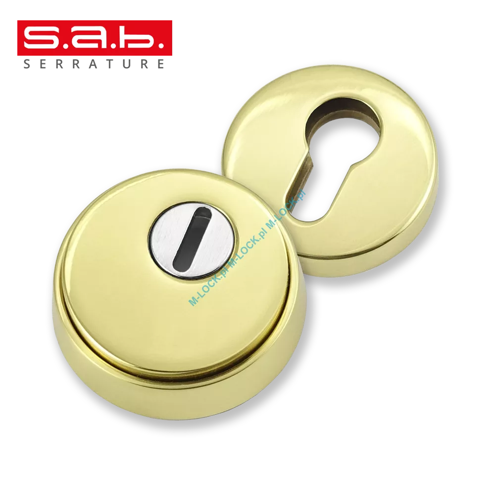 S.A.B. 304-OLV, rozeta antywłamaniowa (mosiądz polerowany)