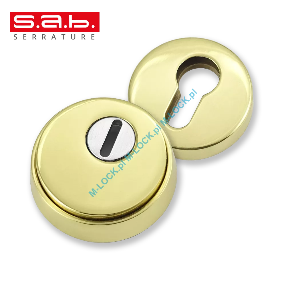S.A.B. 304-OLV, rozeta antywłamaniowa (mosiądz polerowany)
