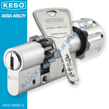 KESO 4000S Omega 30/40G1ZN (70 mm), wkładka patentowa z gałką