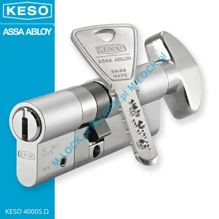 KESO 4000S Omega A.505 40/50G2NN (90 mm), wkładka patentowa z pokrętłem