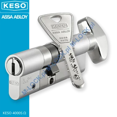 KESO 4000S Omega A.505 40/50G2NN (90 mm), wkładka patentowa z pokrętłem