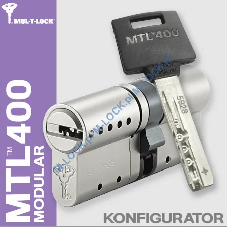 MUL-T-LOCK MTL 400 Modular / Classic PRO, wkładka patentowa (konfigurator)