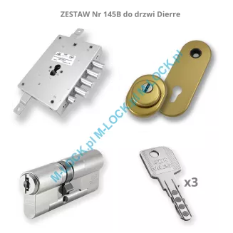 ZESTAW Nr 145B do drzwi Dierre - EVVA MCS (montaż Warszawa) - 3
