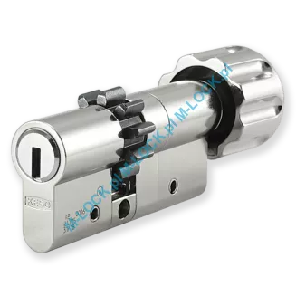 KESO 10RS Omega 30/40G1ZN (70 mm), wkładka patentowa z gałką - 2