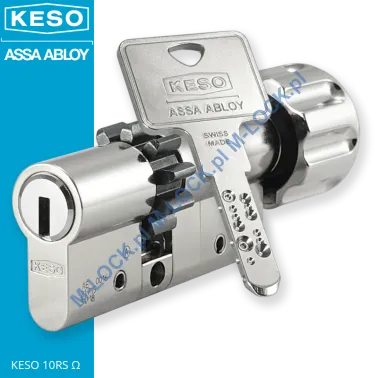 KESO 10RS Omega 30/40G1ZN (70 mm), wkładka patentowa z gałką