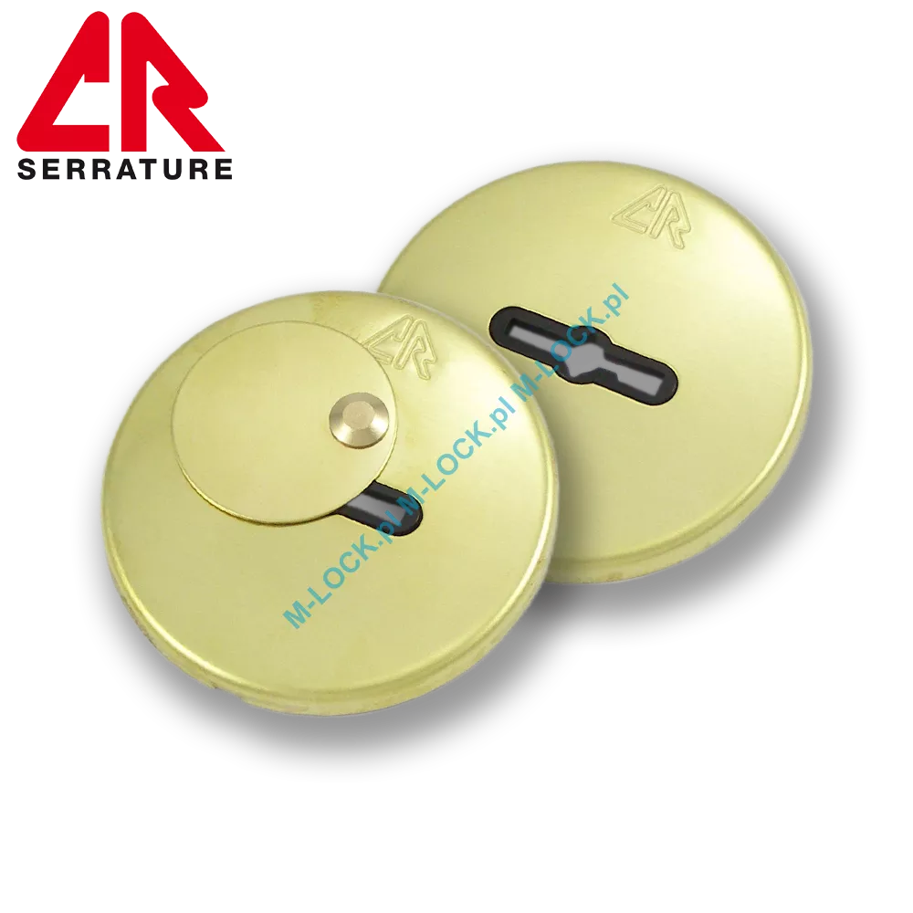 Szyldy kluczowe CR Serrature 26xxOLV, mosiądz błyszczący