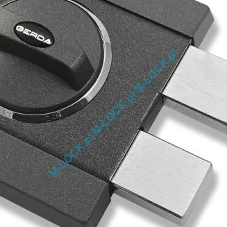 GERDA ZX-1000, zamek nawierzchniowy z cylindrem MUL-T-LOCK Classic (kolor: grafit) - 5