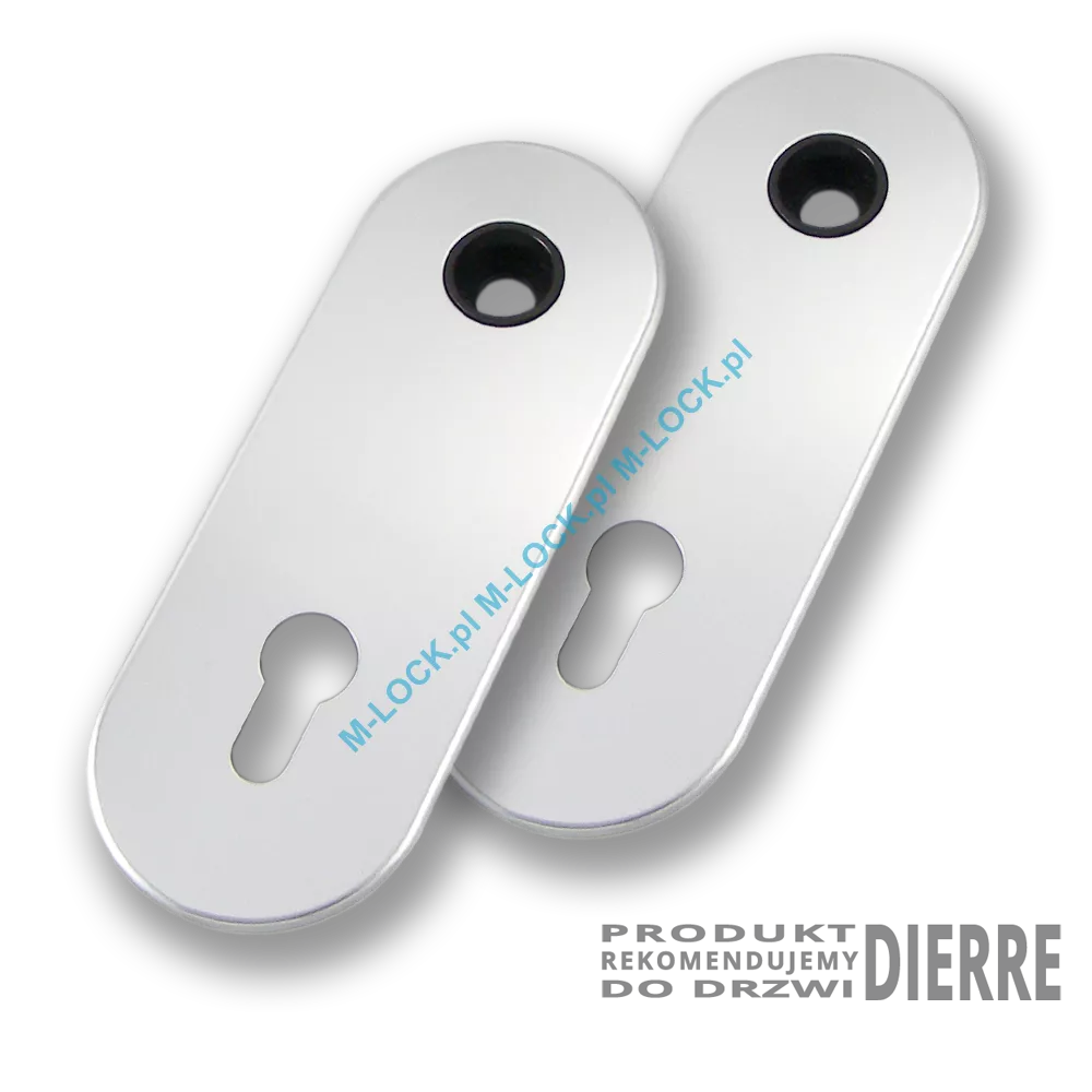 Szyldy na wkładkę (85 mm) CI-0685-AA2d, dierre/chrom matowy