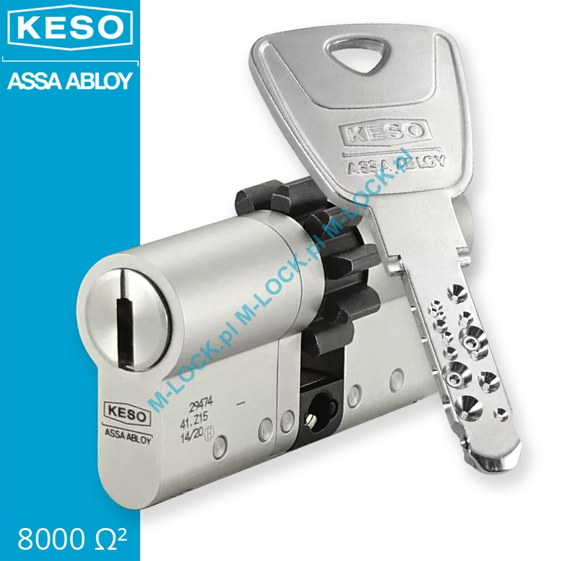 KESO 8000S Omega2 30/35ZN (65 mm), wkładka patentowa do drzwi WITEX Super-Lock